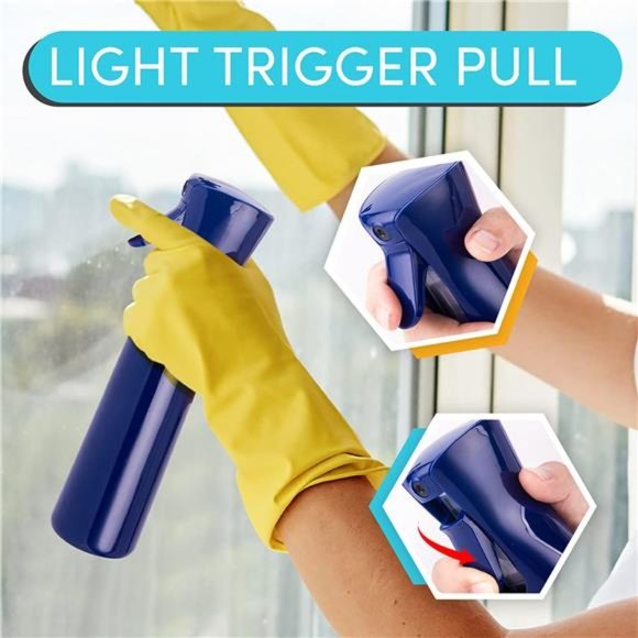 Continuous Spray Bottle 10.1oz/300ml Empty Ultra Fine Plastic Water Mist Sprayer - Picture 3 of 6